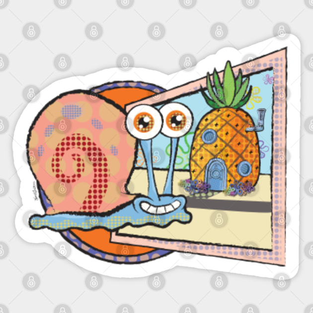 Also At 124 Conch Street Pop Art Spongebob Squarepants Sticker TeePublic